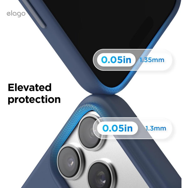 elago Apple iPhone 17 Pro Manyetik Klf-Jean Indigo