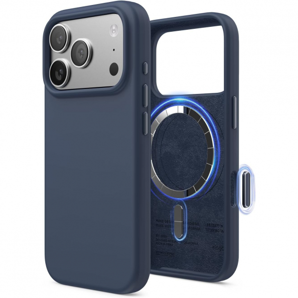 elago Apple iPhone 17 Pro Manyetik Klf-Jean Indigo
