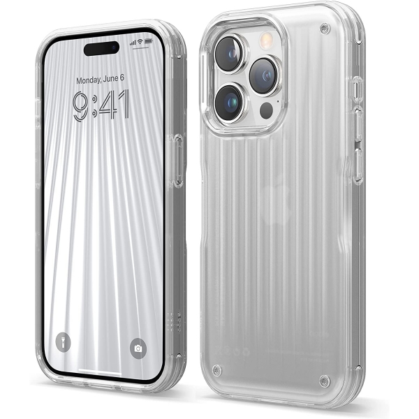 elago Buckler Serisi iPhone 14 Pro Max Klf-Frosted Clear