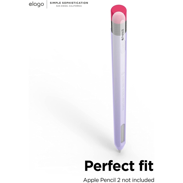 elago Classic Serisi Apple Pencil 2 Silikon Klf-Lavender