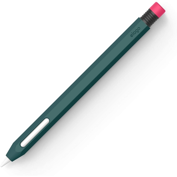 elago Classic Serisi Apple Pencil 2 Silikon Klf-Midnight Green