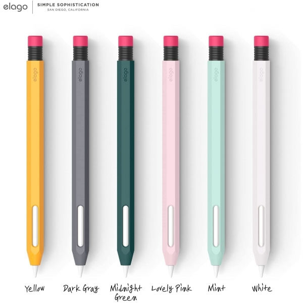 elago Classic Serisi Apple Pencil 2 Silikon Klf-White