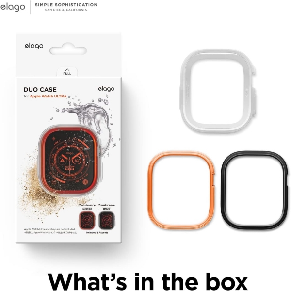 elago Duo Apple Watch Ultra 2. Nesil 49mm Bumper Klf-White/ Orange