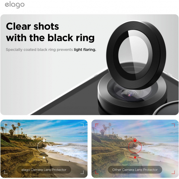 elago Galaxy Z Flip 7 Kamera Koruyucu (2 Paket)