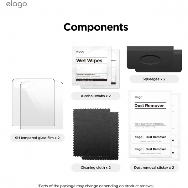 elago Galaxy Z Flip 7 Ekran Koruyucu (2 Adet)