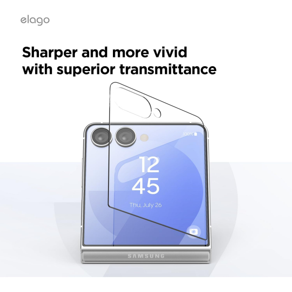 elago Galaxy Z Flip 7 Ekran Koruyucu (2 Adet)