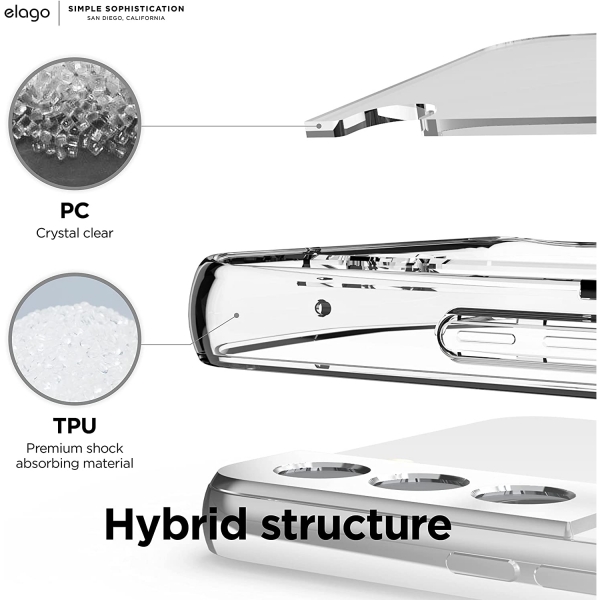 elago Hybrid Serisi Samsung Galaxy S22 Plus effaf Klf 