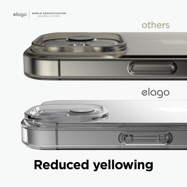 elago Hybrid Serisi iPhone 14 Plus effaf Klf -Black