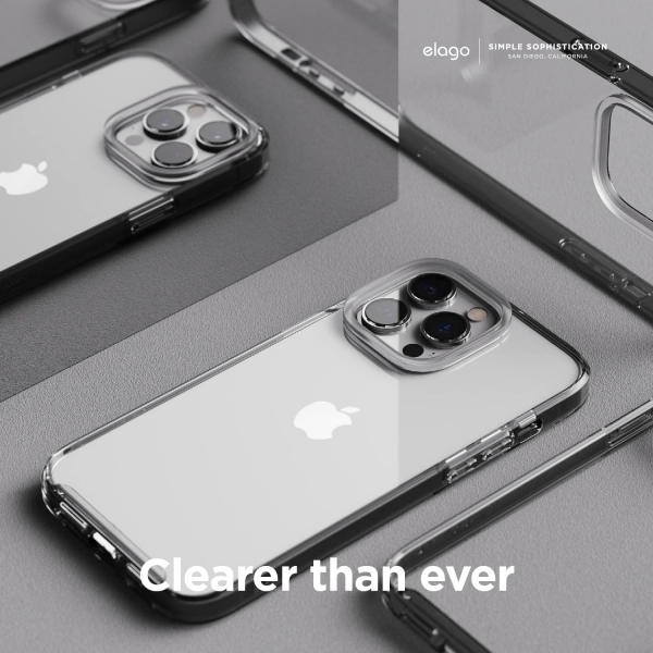 elago Hybrid Serisi iPhone 14 Pro Max effaf Klf -Clear