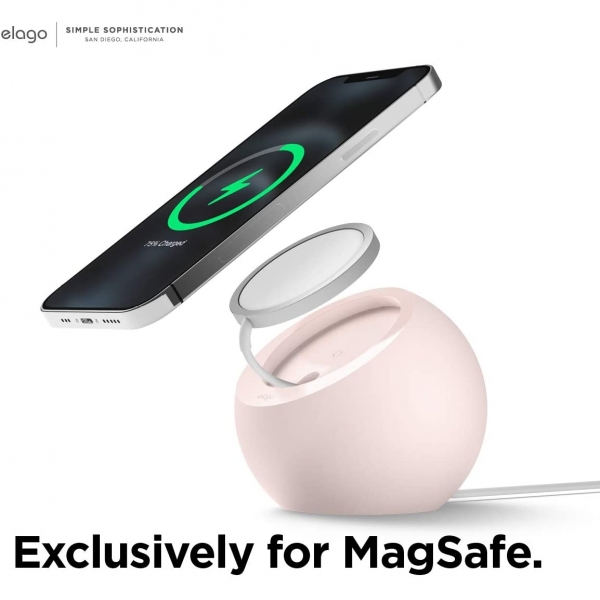 elago MS2 MagSafe le Uyumlu Silikon arj Stand-Pink