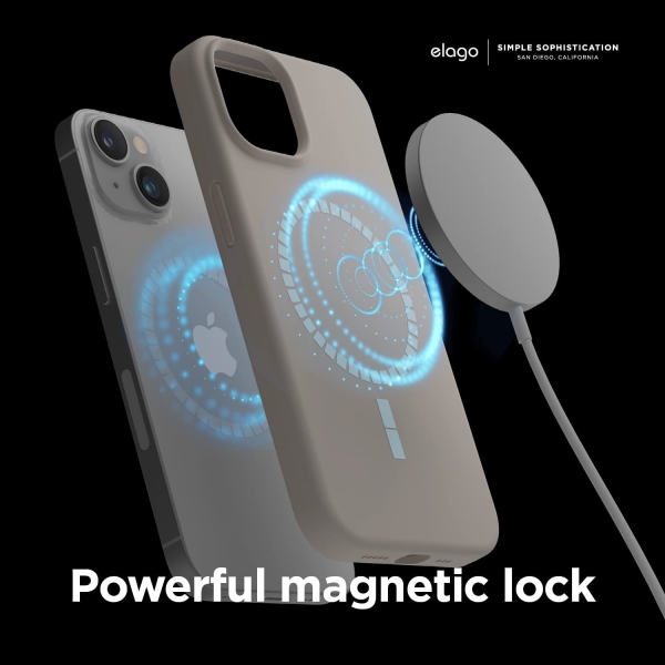 elago MagSafe iPhone 14 Plus Silikon Klf-Stone