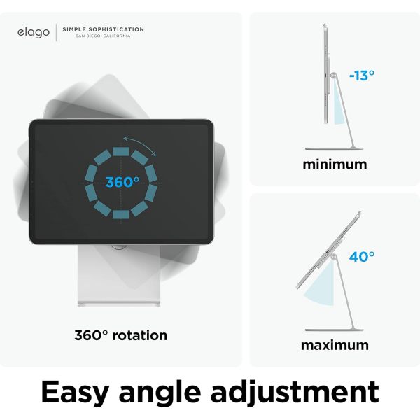 elago Manyetik iPad Stand -Silver