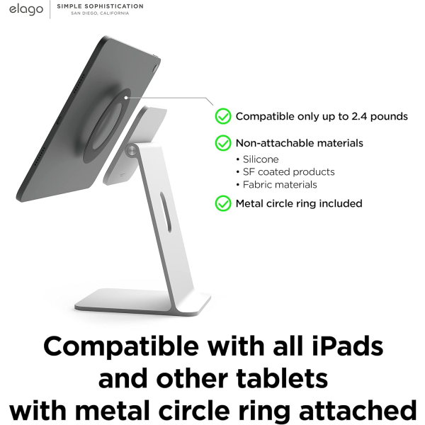 elago Manyetik iPad Stand -Silver