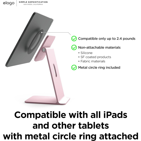 elago Manyetik iPad Stand -Sand Pink