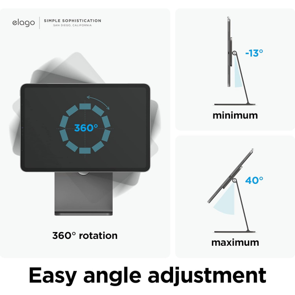 elago Manyetik iPad Stand -Dark Grey