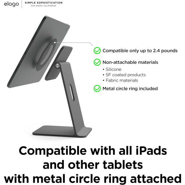 elago Manyetik iPad Stand -Dark Grey