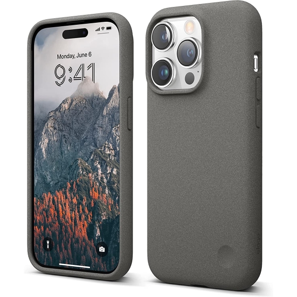 elago Pebble Serisi iPhone 14 Pro Klf-City Grey