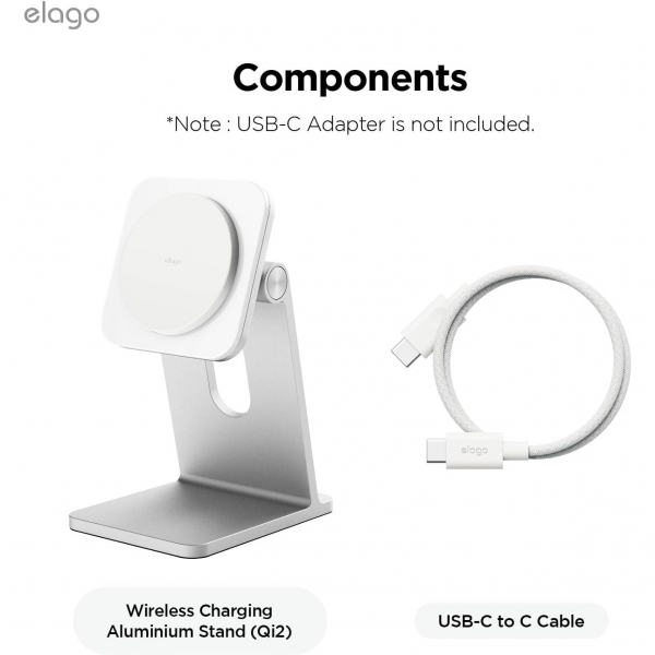 elago Qi2 Kablosuz arj Stand-White