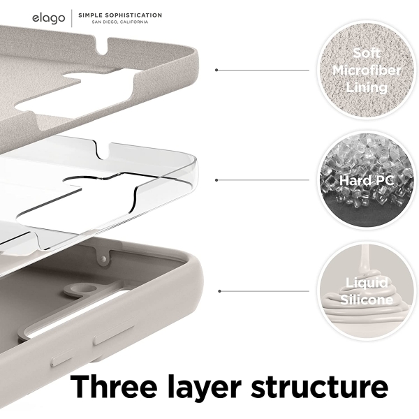 elago Samsung Galaxy S22 Silikon Klf -Stone 