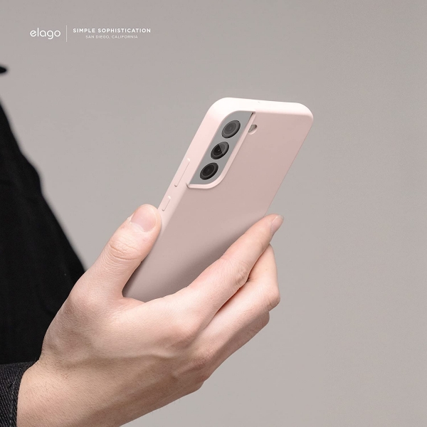 elago Samsung Galaxy S22 Silikon Klf -Sand Pink