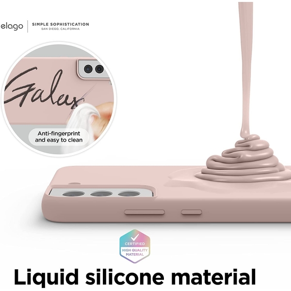 elago Samsung Galaxy S22 Silikon Klf -Sand Pink