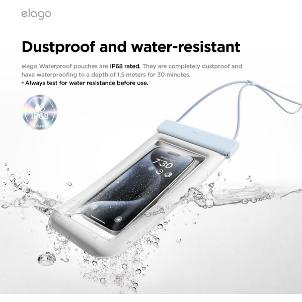 elago Su Geirmez Telefon Klf-Light Blue