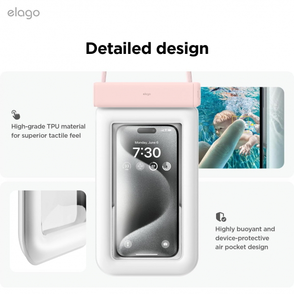 elago Su Geirmez Telefon Klf-Lovely Pink 