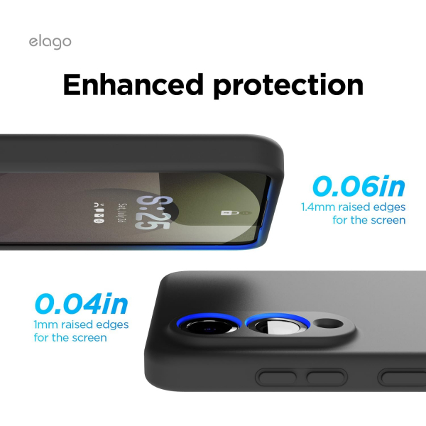elago Samsung Galaxy S25 Edge Silikon Klf-Black