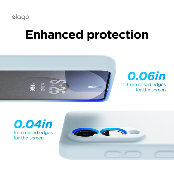elago Samsung Galaxy S25 Edge Silikon Klf-Light Blue