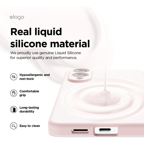 elago Samsung Galaxy S25 Edge Silikon Klf-Lovely Pink