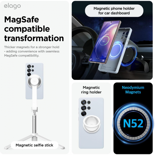 elago Samsung Galaxy S25 Ultra Silikon MagSafe Klf-Light Blue