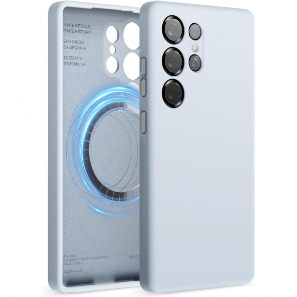 elago Samsung Galaxy S25 Ultra Silikon MagSafe Klf-Light Blue