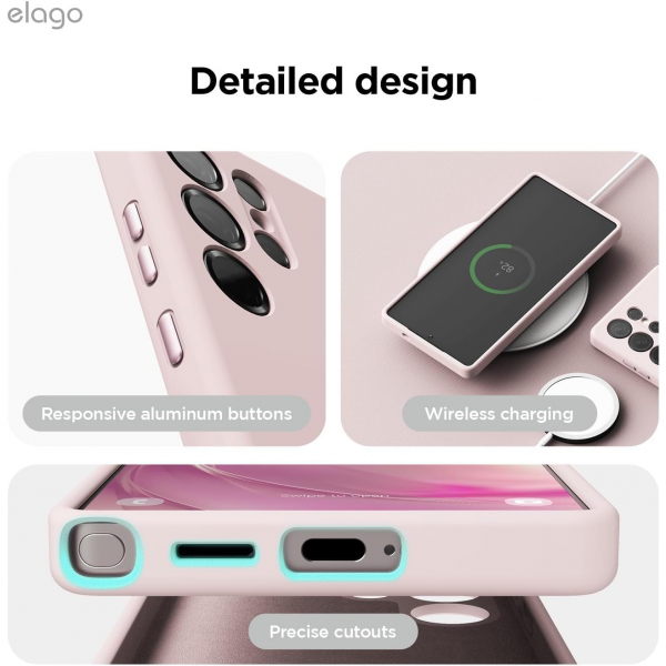 elago Samsung Galaxy S25 Ultra Silikon MagSafe Klf-Lovely Pink