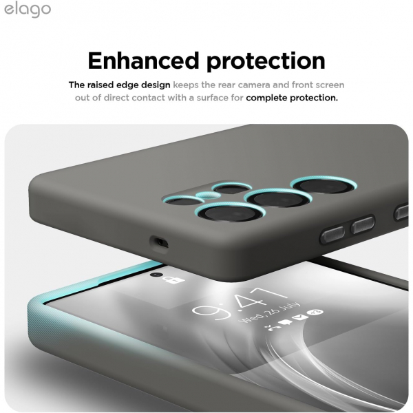 elago Samsung Galaxy S25 Ultra Silikon MagSafe Klf-Medium Grey 