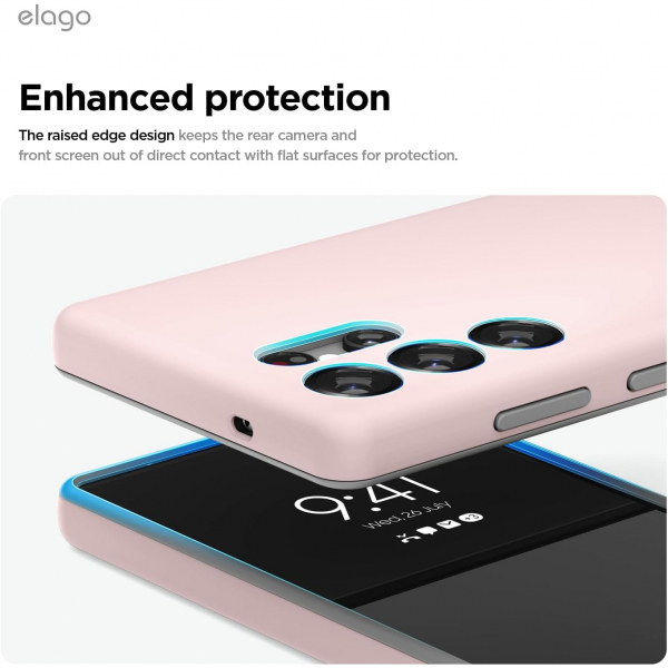 elago Samsung Galaxy S25 Ultra Silikon MagSafe Klf-Lovely Pink Grey