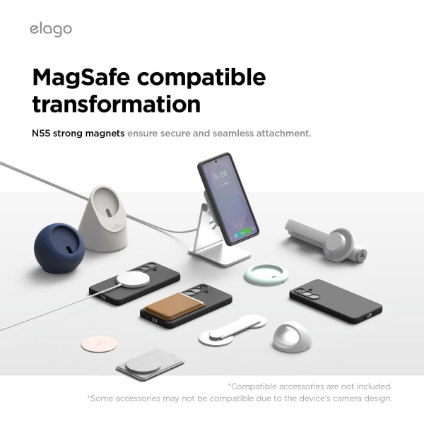 elago Samsung Galaxy S26 Plus Magnetic Silicone K�l�f-Jean Indigo