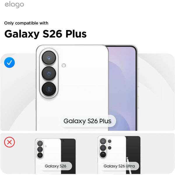 elago Samsung Galaxy S26 Plus Magnetic Silicone K�l�f-Medium Grey