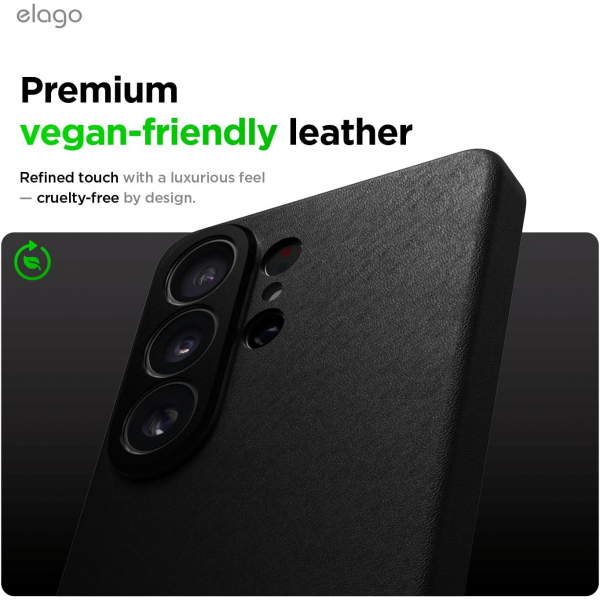 elago Samsung Galaxy S26 Ultra Manyetik Deri K�l�f-Black