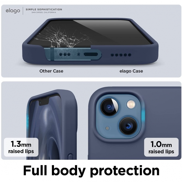 elago iPhone 13 Silikon Klf-Jean Indigo