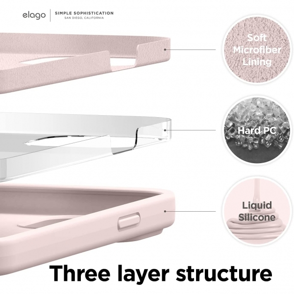 elago iPhone 13 Pro Silikon Klf-Lovely Pink