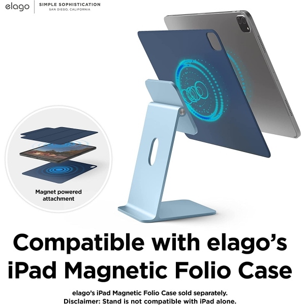 elago iPad in Tasarlanm Premium Manyetik Stand -Light Blue