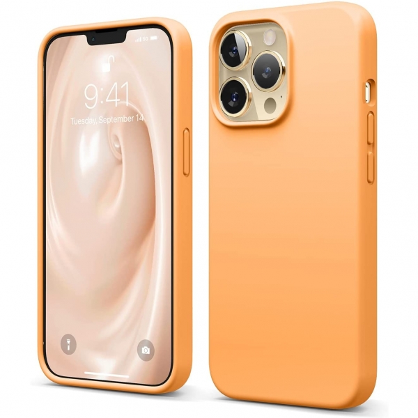 elago iPhone 13 Pro Max Silikon Klf-Orange