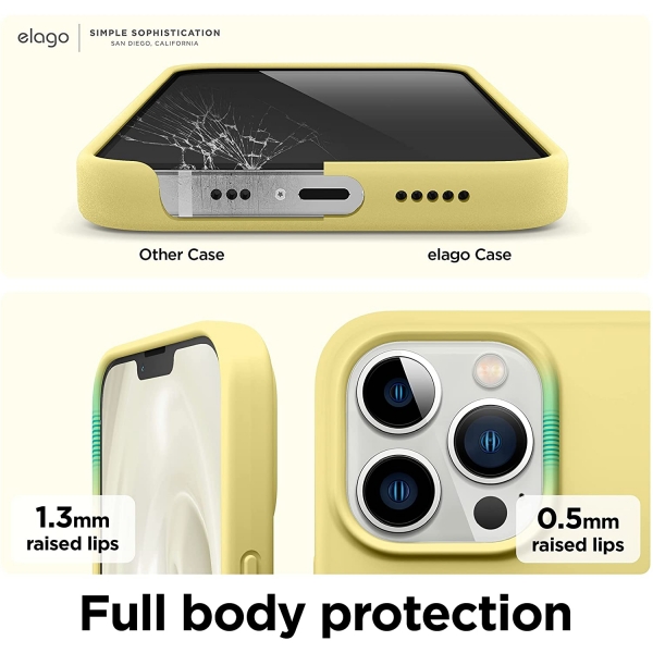 elago iPhone 13 Pro Max Silikon Klf-Yellow