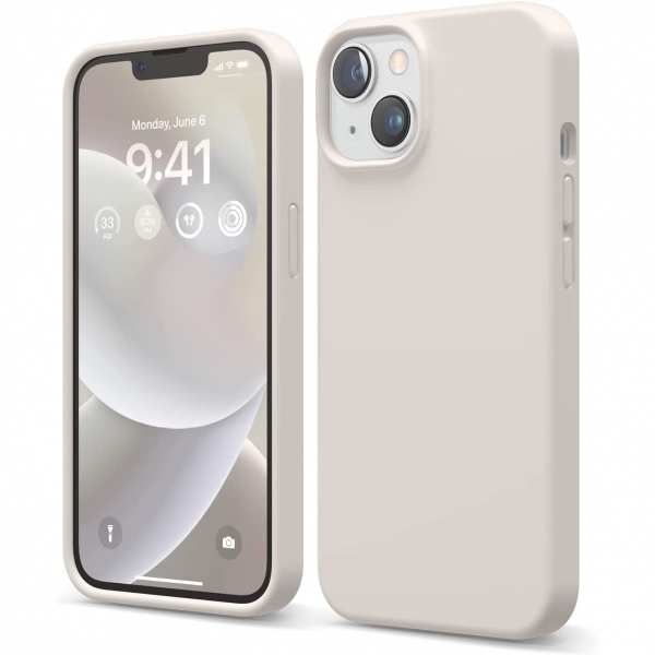 elago iPhone 14 Plus Silikon Klf-Stone