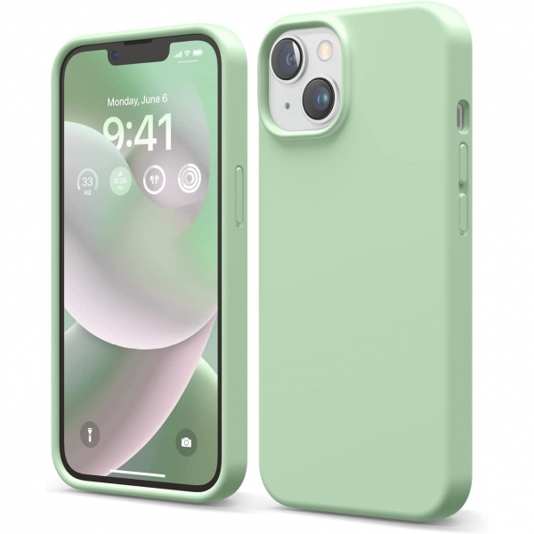 elago iPhone 14 Plus Silikon Klf-Pastel Green