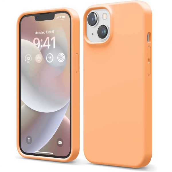 elago iPhone 14 Plus Silikon Klf-Orange