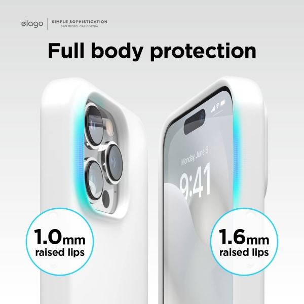 elago iPhone 14 Pro Silikon Klf-White