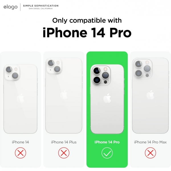 elago iPhone 14 Pro Silikon Klf-Pastel Green