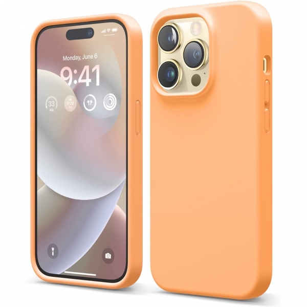 elago iPhone 14 Pro Silikon Klf-Orange