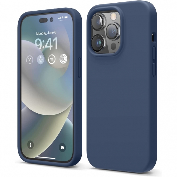 elago iPhone 14 Pro Silikon Klf-Jean Indigo